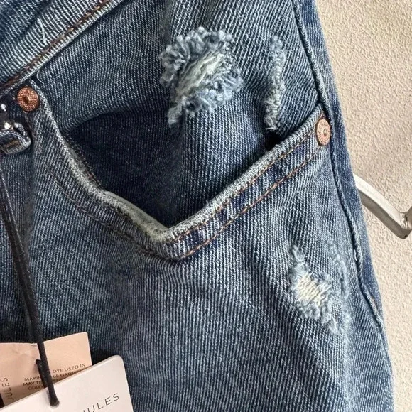 Sincerely Jules Distressed High-Rise Mom Jeans Size 11/30 NWT - Picture 7 of 12